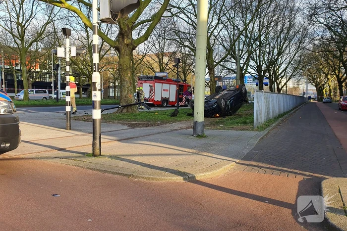 Achtervolging eindigt met ongeval