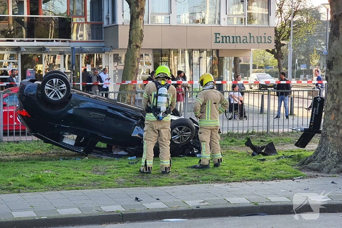Achtervolging eindigt met ongeval