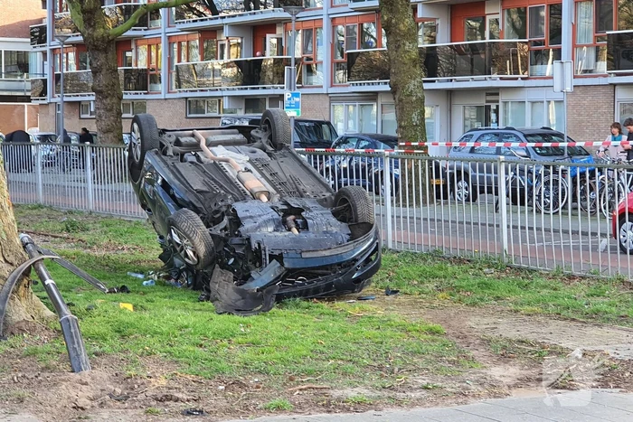 Achtervolging eindigt met ongeval