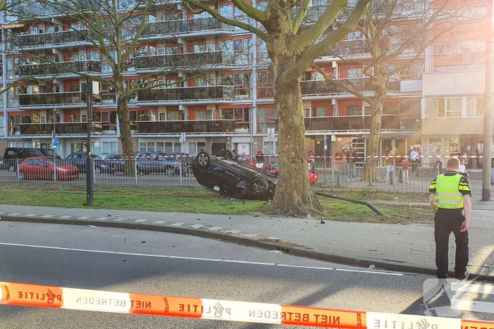 Achtervolging eindigt met ongeval