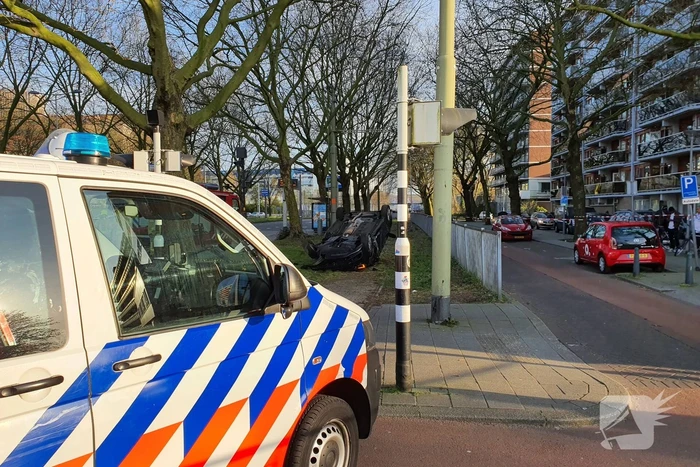 Achtervolging eindigt met ongeval