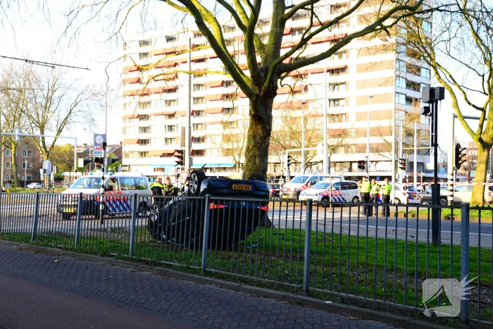 Achtervolging eindigt met ongeval