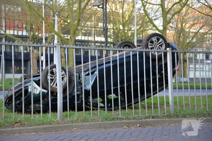 Achtervolging eindigt met ongeval