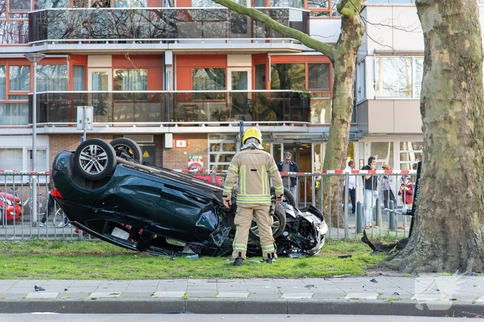 Achtervolging eindigt met ongeval