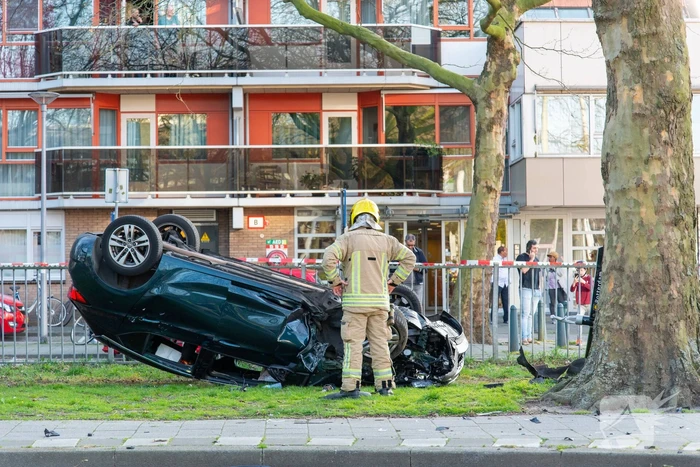 Achtervolging eindigt met ongeval