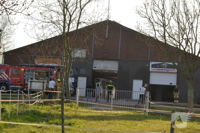 Brandje in opslagloods