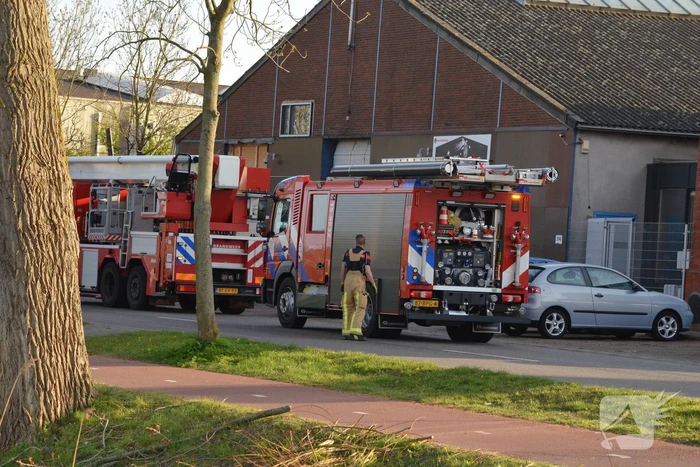 Brandje in opslagloods