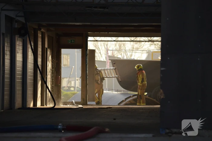 Brandje in opslagloods
