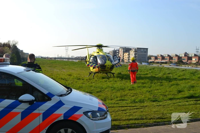 Traumahelikopter landt na ongeval in woning