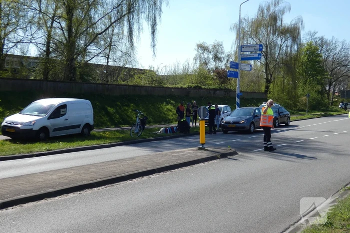 Fietser gewond bij aanrijding met auto