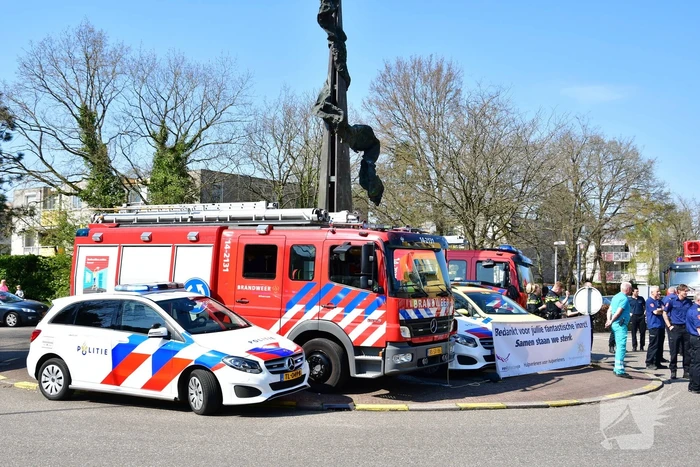 Eerbetoon aan zorgpersoneel