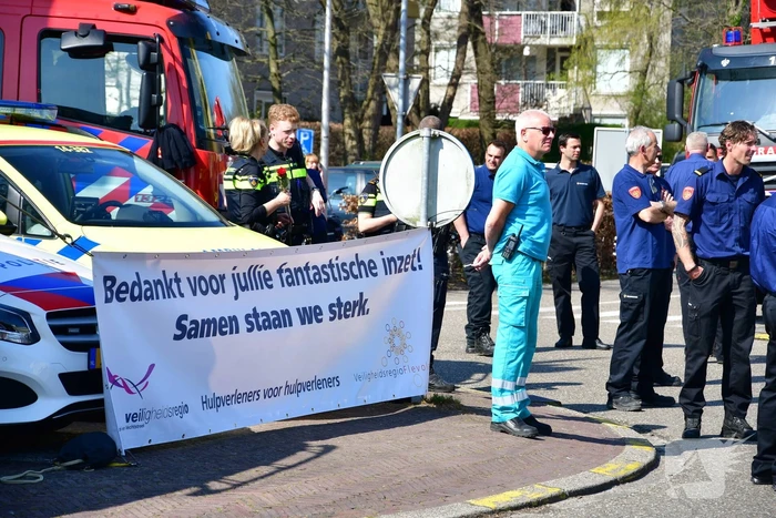 Eerbetoon aan zorgpersoneel