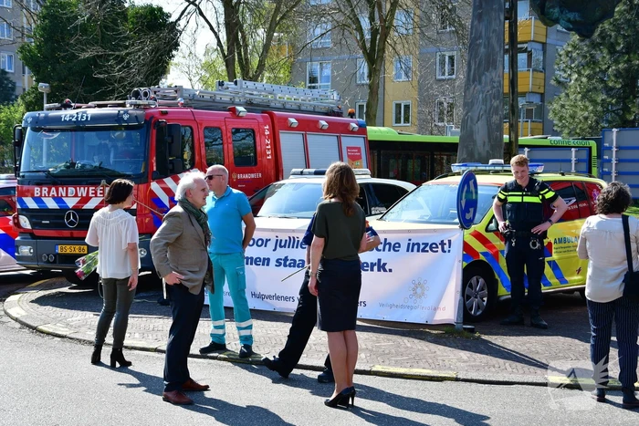 Eerbetoon aan zorgpersoneel