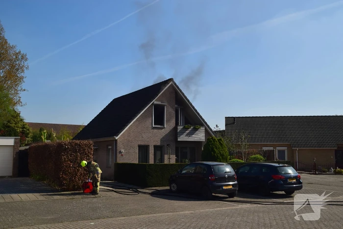 Brand in vrijstaande woning