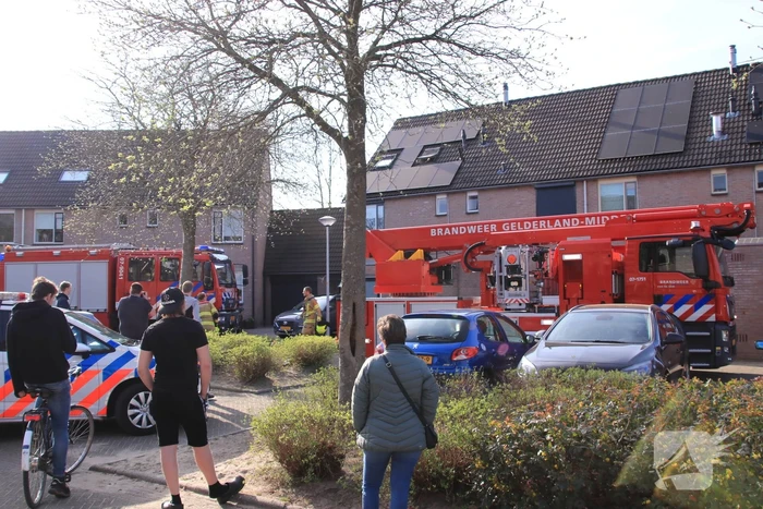 Wespennest wegbranden zorgde voor dakbrand