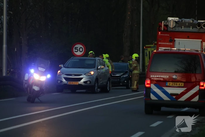 Veel schade bij kop staart aanrijding