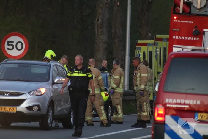 Veel schade bij kop staart aanrijding
