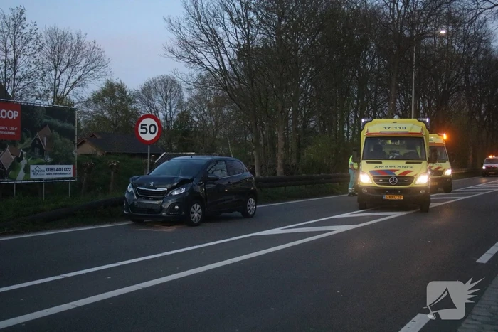 Veel schade bij kop staart aanrijding