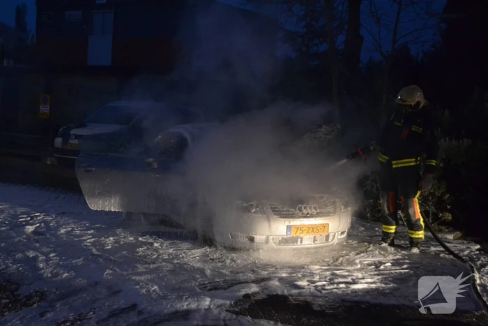 Autobrand mogelijk aangestoken