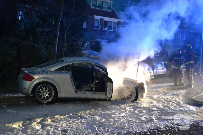 Autobrand mogelijk aangestoken
