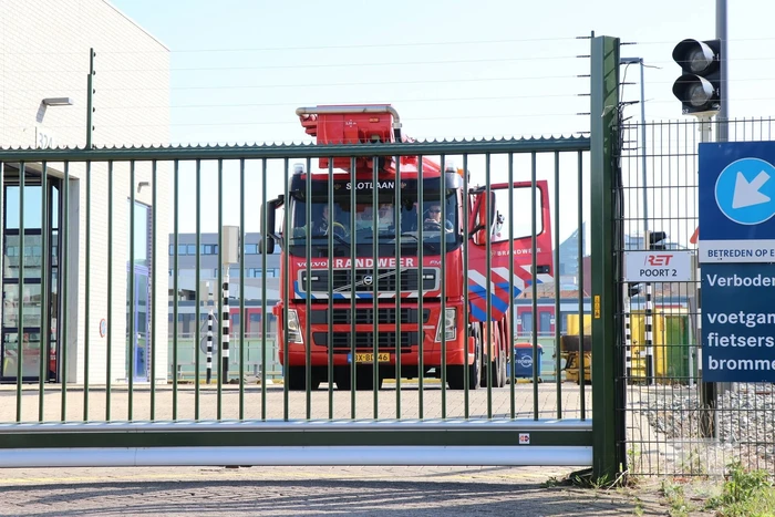 Brand bij RET remise