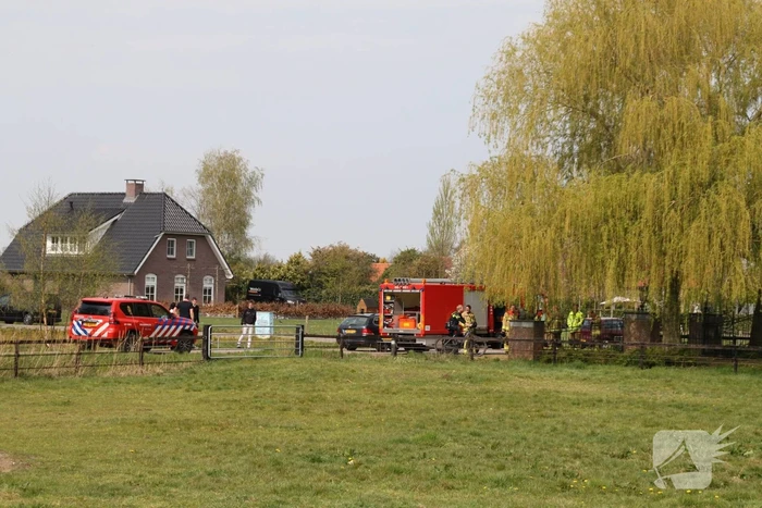 Brand in woning met rieten dak