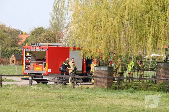 Brand in woning met rieten dak
