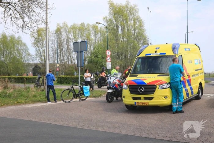 Scooterrijder gaat onderuit