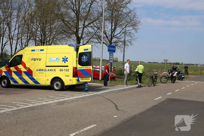 Scooterrijder gaat onderuit