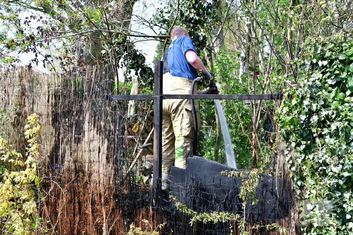 Brand in achtertuin villawoning