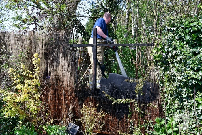 Brand in achtertuin villawoning