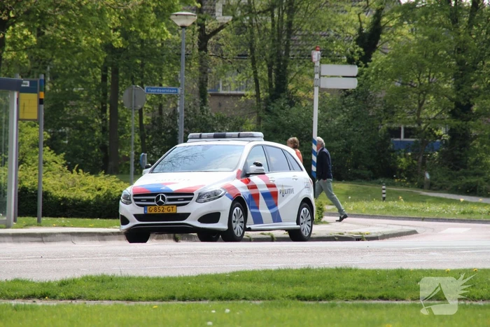 Vrouw uit rolstoel gevallen