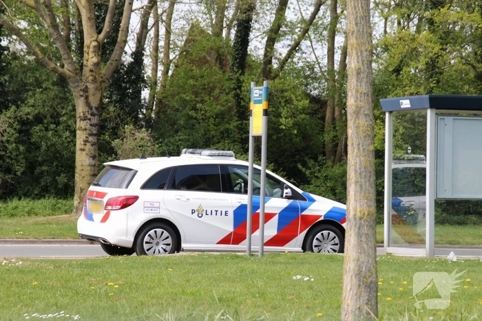 Vrouw uit rolstoel gevallen