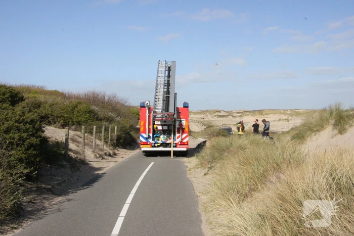 Flinke inzet bij duinbrand