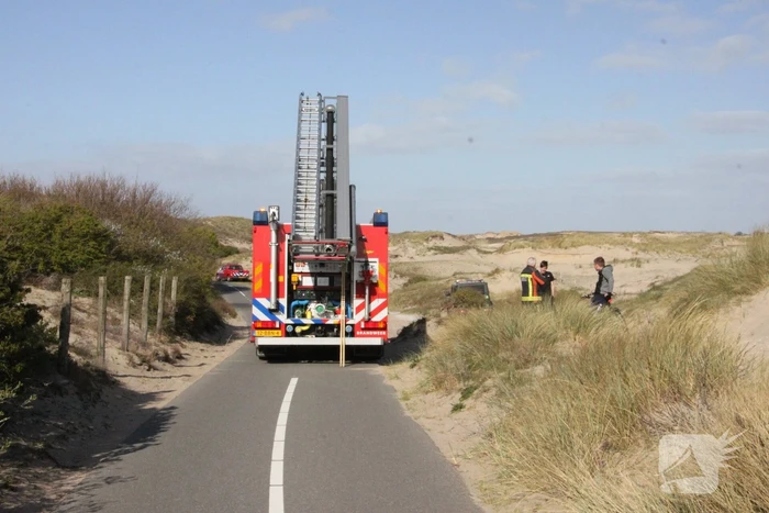 Flinke inzet bij duinbrand