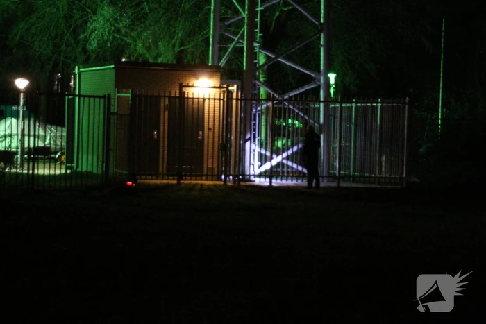 5G zendmast in brand gestoken