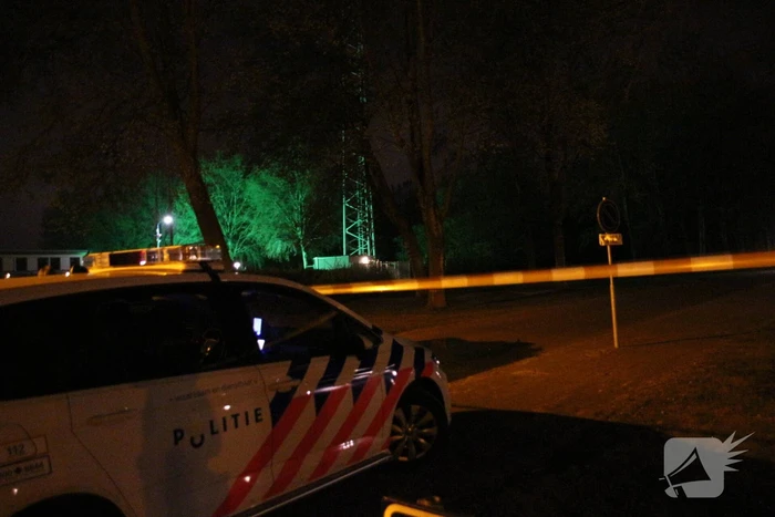 5G zendmast in brand gestoken