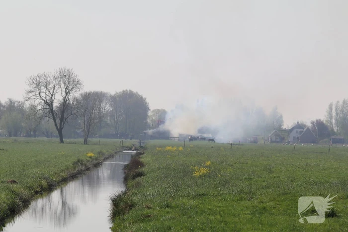 Grote brand in paardenstal
