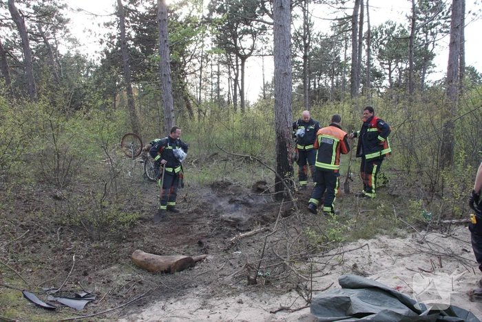 Brand in bos vermoedelijk aangestoken