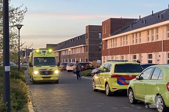 Traumahelikopter land voor een medische noodsituatie