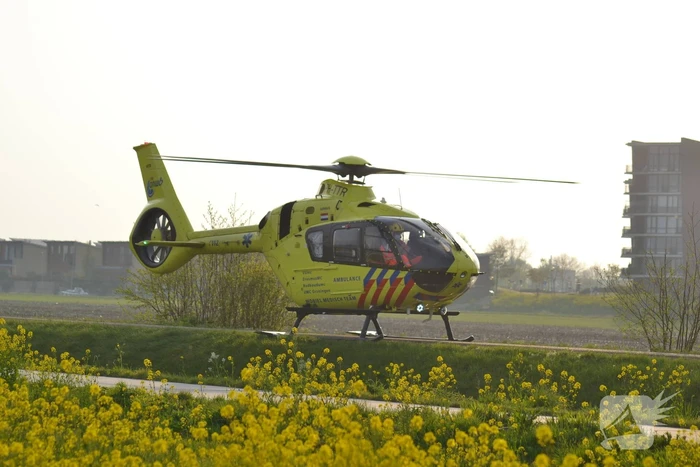 Traumahelikopter assisteert bij medische noodsituatie