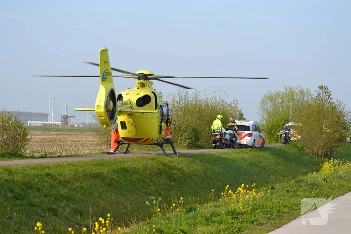 Traumahelikopter assisteert bij medische noodsituatie