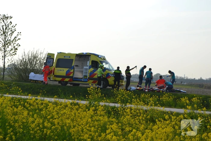 Traumahelikopter assisteert bij medische noodsituatie