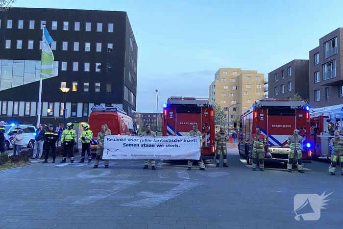 Lasershow voor zorgmedewerkers