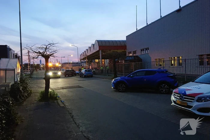 Motor klem gereden door politie