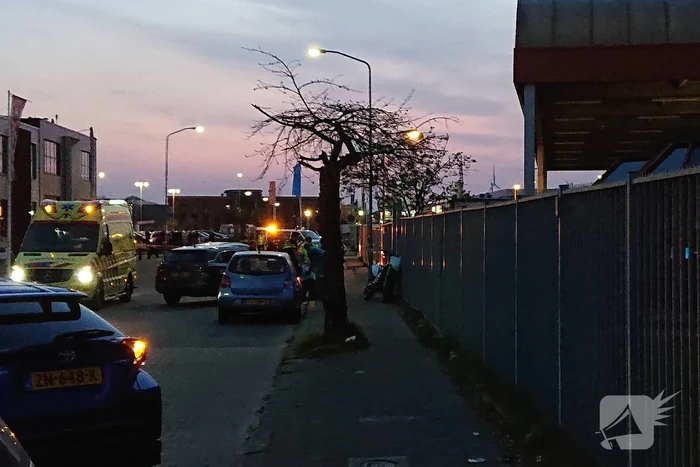 Motor klem gereden door politie