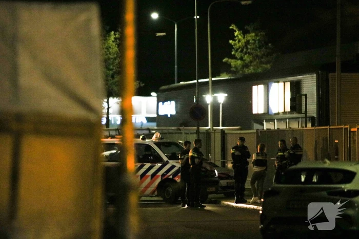 Motor klem gereden door politie