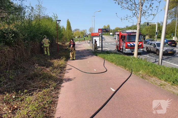 Veel rook bij bosschages
