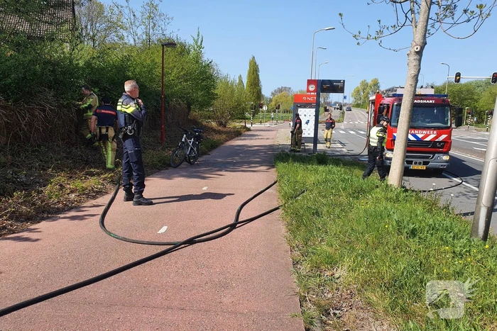Veel rook bij bosschages