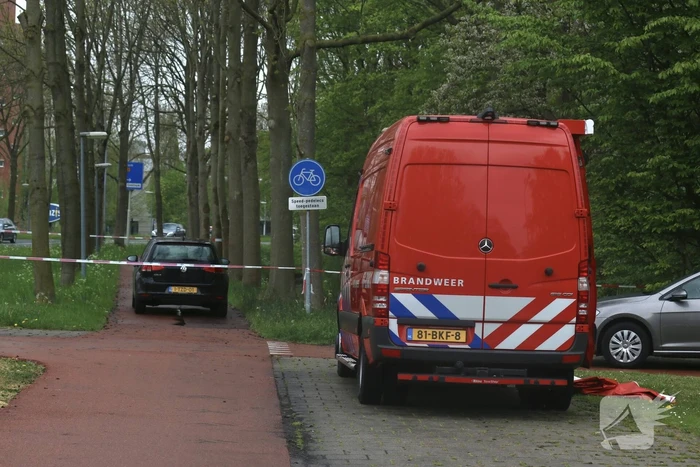 Dode aangetroffen onderaan flatgebouw